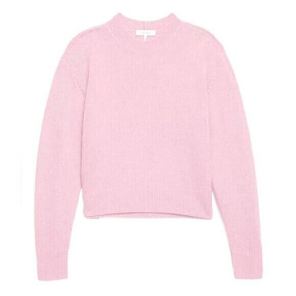FRAME 100% merino wool long sleeve crew neck knit lightweight sweater top sz XS - Picture 1 of 7